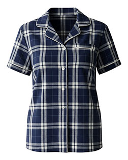 Navy/ Silver Plaid product color