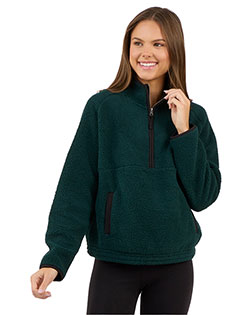 Boxercraft BW8501 Ladies' Everest Pile Fleece Half-Zip Pullover at GotApparel