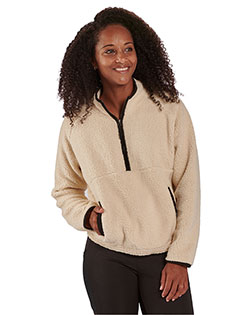 Boxercraft BW8501 Ladies' Everest Pile Fleece Half-Zip Pullover at GotApparel