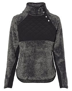 BOXERCRAFT FZ06 Women 's Quilted Fuzzy Fleece Pullover at GotApparel