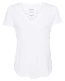 BOXERCRAFT T27 Women ’s Cage Front T-Shirt at GotApparel