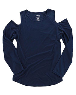 BOXERCRAFT T31 Women 's Cold Shoulder Long Sleeve T-Shirt at GotApparel
