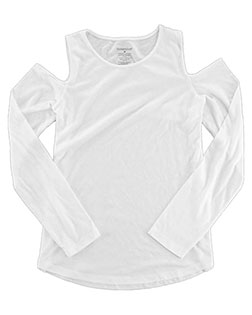 BOXERCRAFT T31 Women 's Cold Shoulder Long Sleeve T-Shirt at GotApparel