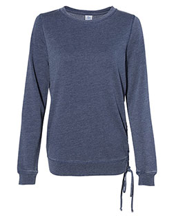 BOXERCRAFT V03 Women’s Enzyme-Washed Rally Lace-Up Sweatshirt at GotApparel