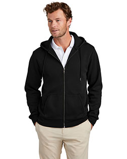 Brooks Brothers Double-Knit Full-Zip Hoodie BB18208 at GotApparel