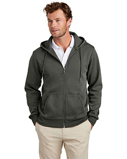 Brooks Brothers Double-Knit Full-Zip Hoodie BB18208 at GotApparel