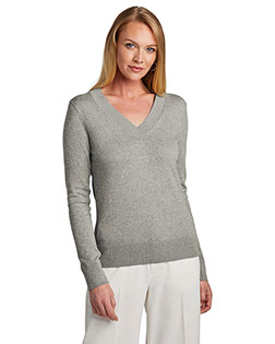 Brooks Brothers Women's Cotton Stretch V-Neck Sweater BB18401 at GotApparel