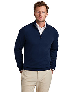 Brooks Brothers Cotton Stretch 1/4-Zip Sweater BB18402 at GotApparel