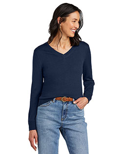 Brooks Brothers ®  Women's Washable Merino V-Neck Sweater BB18411 at GotApparel