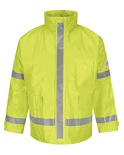Bulwark JXN6  Hi-Visibility Flame-Resistant Rain Jacket at GotApparel