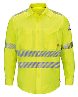Bulwark QS40HVL Men iQ Series® Endurance Work Shirt, ANSI Class 3 Type R - Long Sizes at GotApparel