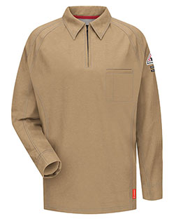 Bulwark QT12 Men Long Sleeve Polo at GotApparel