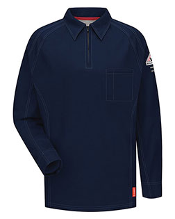 Bulwark QT12L Men Long Sleeve Polo Long Sizes at GotApparel