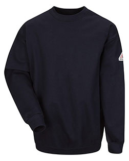Bulwark SEC2L Men Pullover Crewneck Sweatshirt - Cotton/Spandex Blend - Long Sizes at GotApparel