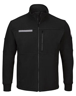 Bulwark SEZ2L Men Zip Front Fleece Jacket-Cotton /Spandex Blend - Long Sizes at GotApparel