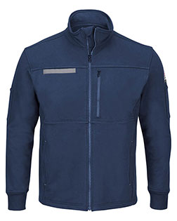 Bulwark SEZ2L Men Zip Front Fleece Jacket-Cotton /Spandex Blend - Long Sizes at GotApparel
