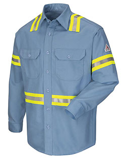 Bulwark SLDTL  Enhanced Visibility Uniform Shirt - Long Sizes at GotApparel