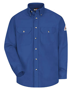 Bulwark SLU2L Men Dress Uniform Shirt - Excel FR ComforTouch - 7 oz. - Long Sizes at GotApparel