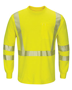 Bulwark SMK8  Hi-Visibility Lightweight Long Sleeve T-Shirt at GotApparel