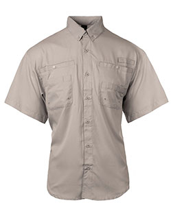 Burnside B2297 Men's Functional Short-Sleeve Fishing Shirt at GotApparel