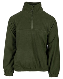 Burnside B3052 Men's Quarter-Zip Polar Fleece Pullover at GotApparel