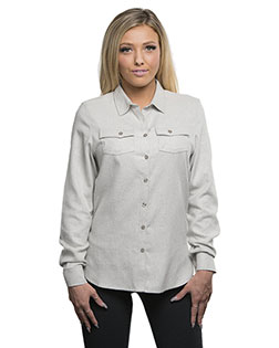 Burnside B5200 Women Solid Flannel Shirt at GotApparel