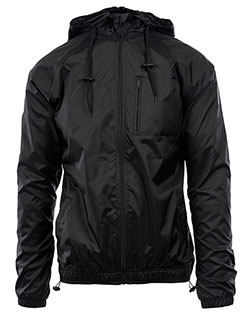 Burnside B9728 Men's Nylon Hooded Coaches Jacket at GotApparel
