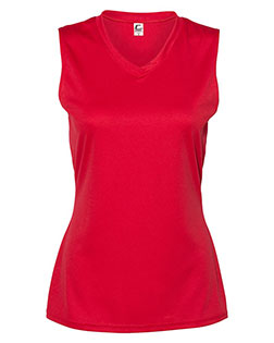 C2 Sport 5663 Women's Sleeveless V-Neck T-Shirt at GotApparel