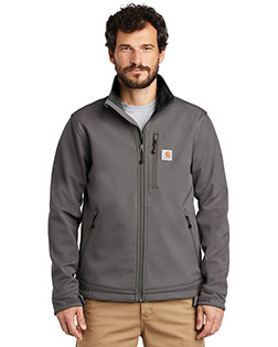 Custom Embroidered Carhartt CT102199 Men 13.9 oz Crowley Soft Shell Jacket at GotApparel