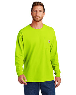 Custom Embroidered Carhartt CTK126 Men 6.75 oz Workwear Pocket Long Sleeve T-Shirt at GotApparel