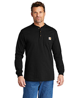 Carhartt Long Sleeve Henley T-Shirt CTK128 at GotApparel