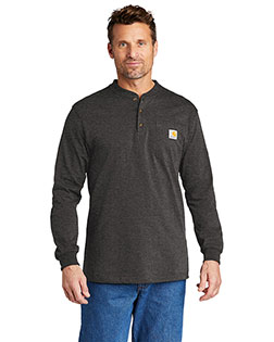 Carhartt Long Sleeve Henley T-Shirt CTK128 at GotApparel