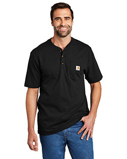Carhartt Short Sleeve Henley T-Shirt CTK84 at GotApparel