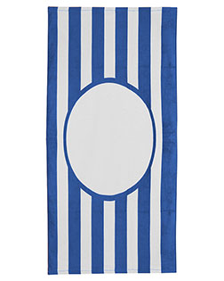 Carmel Towel Company C3060PF Print Friendly College Stripe Towel at GotApparel