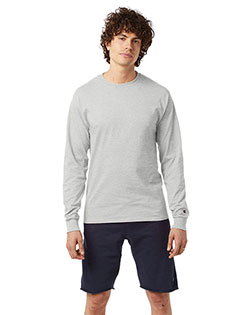 Custom Embroidered Champion CC8C Men <sup> ®</Sup>  Heritage 5.2-Oz. Jersey Long Sleeve Tee at GotApparel