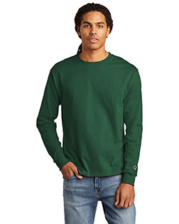 Custom Embroidered Champion CC8C Men <sup> ®</Sup>  Heritage 5.2-Oz. Jersey Long Sleeve Tee at GotApparel