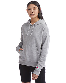 Champion S760  Ladies' PowerBlend Relaxed Hooded Sweatshirt at GotApparel