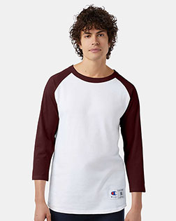 Champion T1397 Men 5.2 Oz. Raglan Baseball T-Shirt at GotApparel