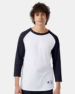 Champion T1397 Men 5.2 Oz. Raglan Baseball T-Shirt at GotApparel