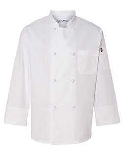 Chef Designs 0414  Eight Knot Button Chef Coat with Thermometer Pocket at GotApparel