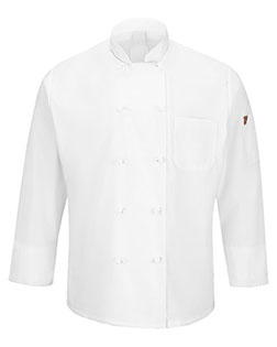Chef Designs 044X  Mimix™ Ten Knot Button Chef Coat with OilBlok at GotApparel
