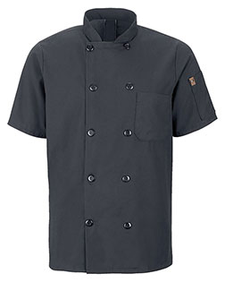 Chef Designs 046X  Mimix™ Short Sleeve Chef Coat with OilBlok at GotApparel