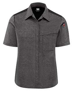 Chef Designs 501W Women 's Poplin Airflow Cook Shirt with OilBlok at GotApparel