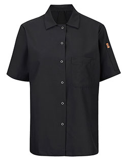 Chef Designs 501X Women 's Mimix™ Short Sleeve Cook Shirt with OilBlok at GotApparel