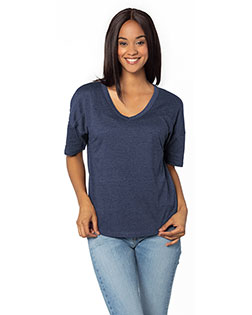 chicka-d 2109CK  Ladies' Happy Jersey V-Neck at GotApparel