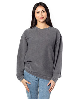 chicka-d 443CK  Ladies' Corded Crew Sweatshirt at GotApparel