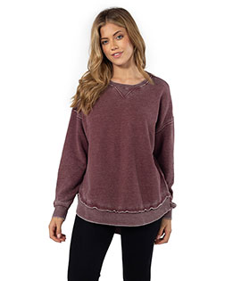 chicka-d 480  Ladies' Burnout Campus Pullover at GotApparel
