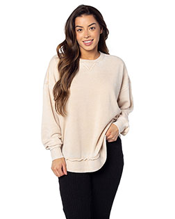 chicka-d 480  Ladies' Burnout Campus Pullover at GotApparel