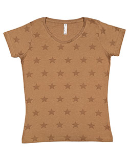 Code V 3629 Women Ladies' Five Star T-Shirt at GotApparel