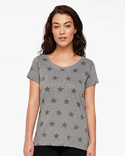 Code V 3629 Women Ladies' Five Star T-Shirt at GotApparel